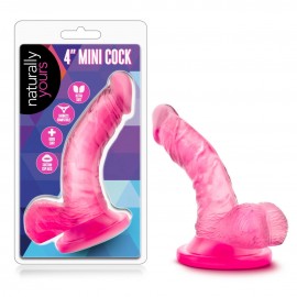 DILDO NATURALLY YOURS 4 INCH MINI COCK PINK